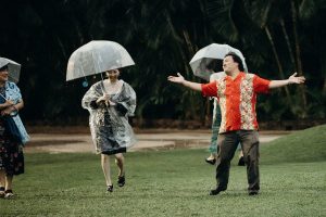 Rainy Wedding Day in Hawaii