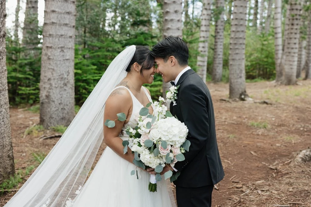 Couple photoshoot at forest