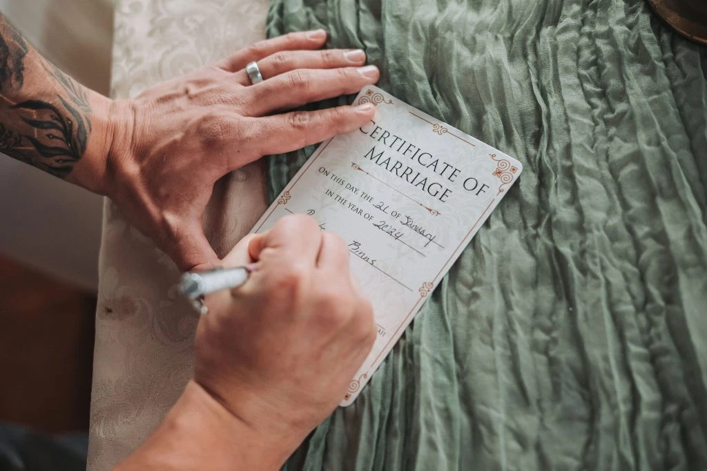 Hawaii marriage certificate