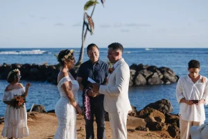 Hawaii wedding ceremony