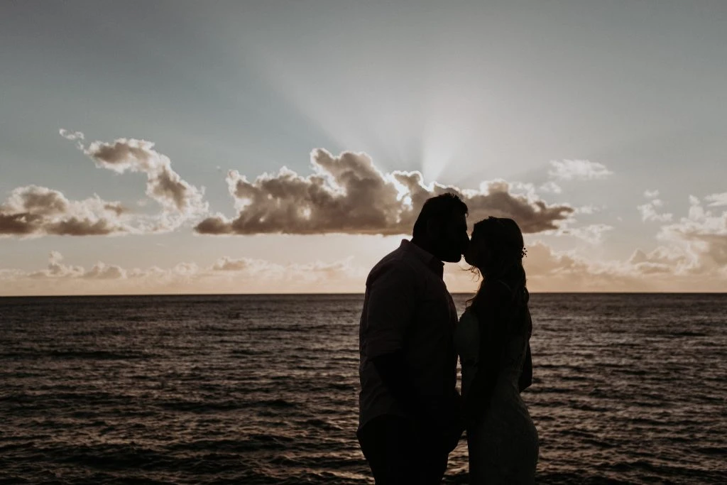 married on the beach