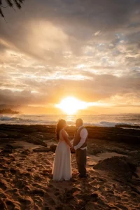 Hawaii Sunset beach wedding