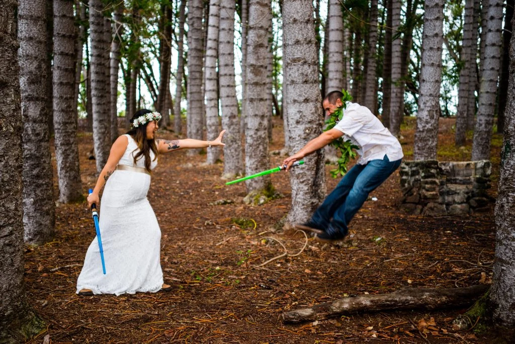 Star Wars Wedding at Aiea Loop Trail