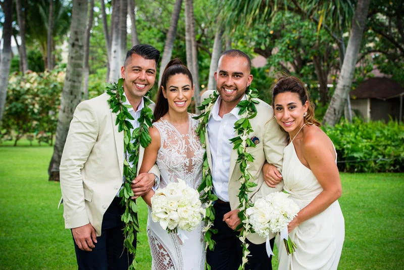 Destination Wedding at Lanikuhonua Hawaii