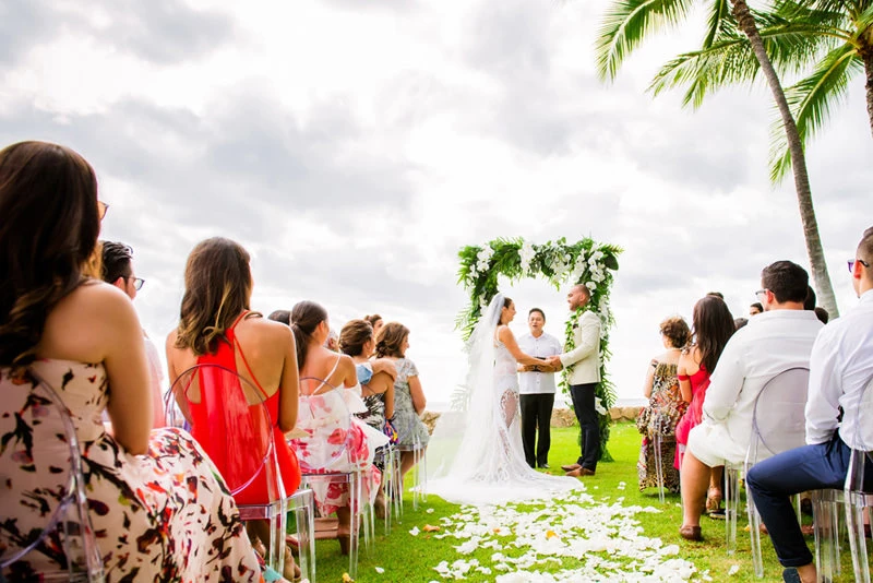 Destination Wedding at Lanikuhonua Hawaii