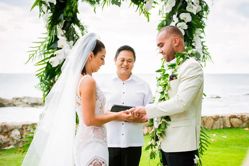 Destination Wedding at Lanikuhonua Hawaii