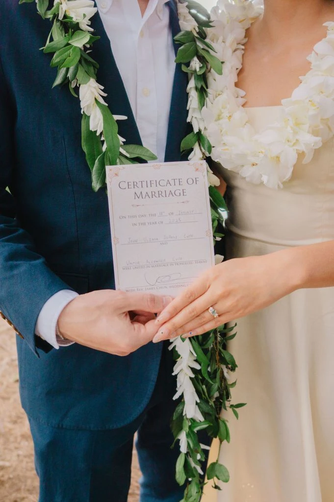 Certificate of Marriage