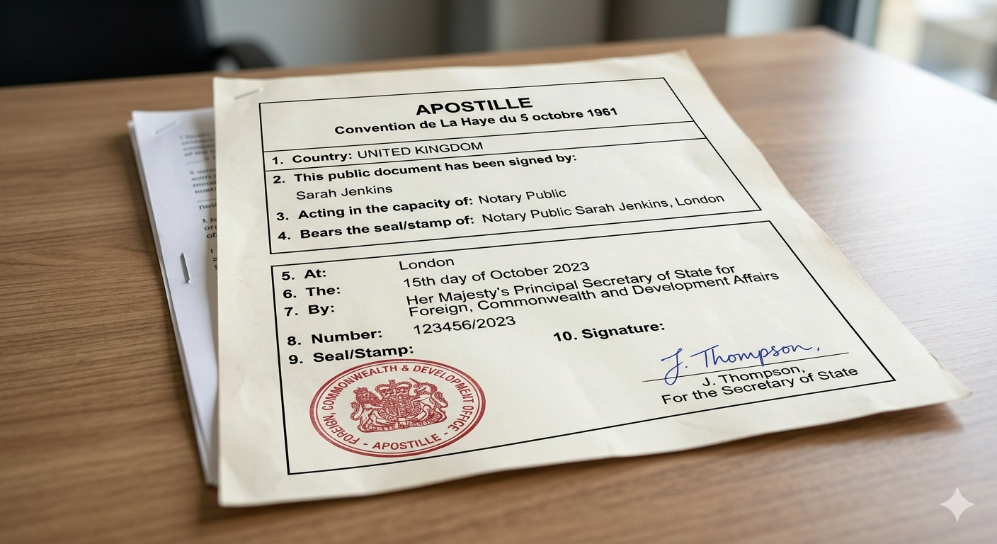 Official Hawaii marriage certificate with an Apostille stamp for international recognition.